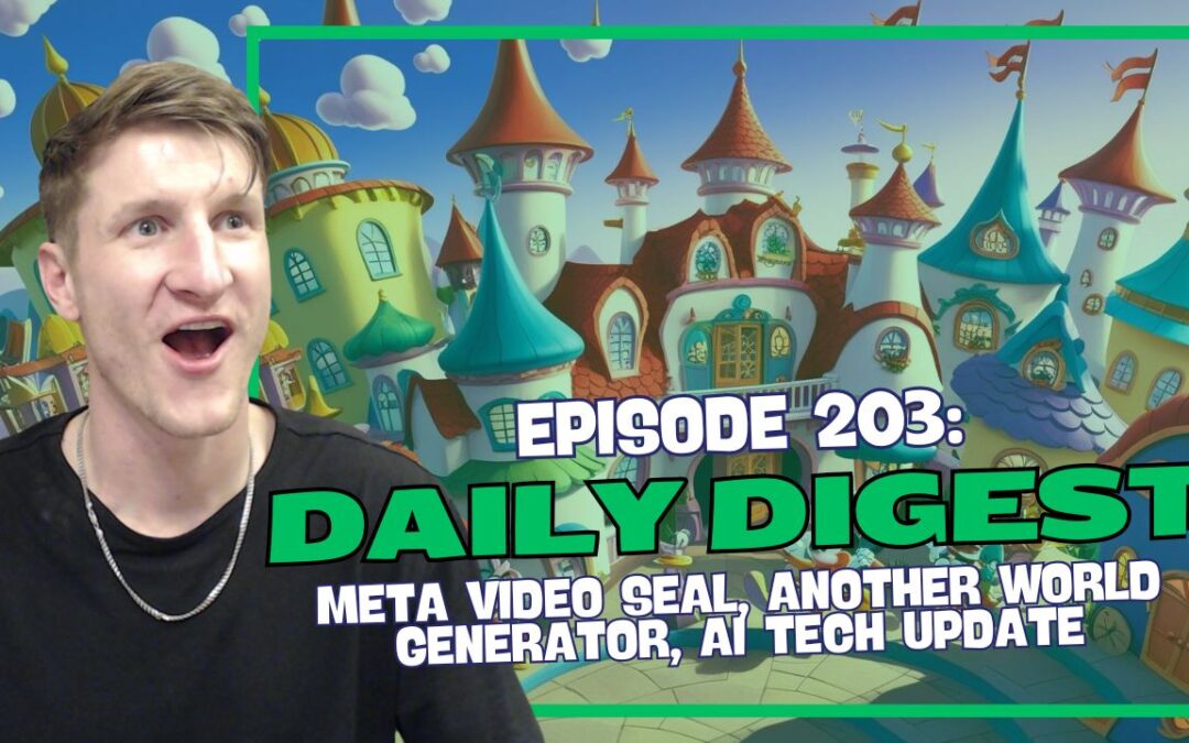 Episode 203: Daily Digest – Meta Video Seal, Another World Generator, AI Tech Update